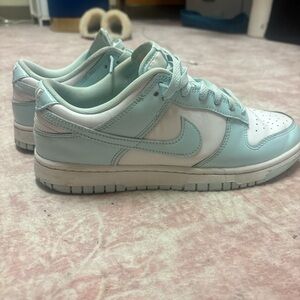 Nike Men's Light Blue and White Dunks
